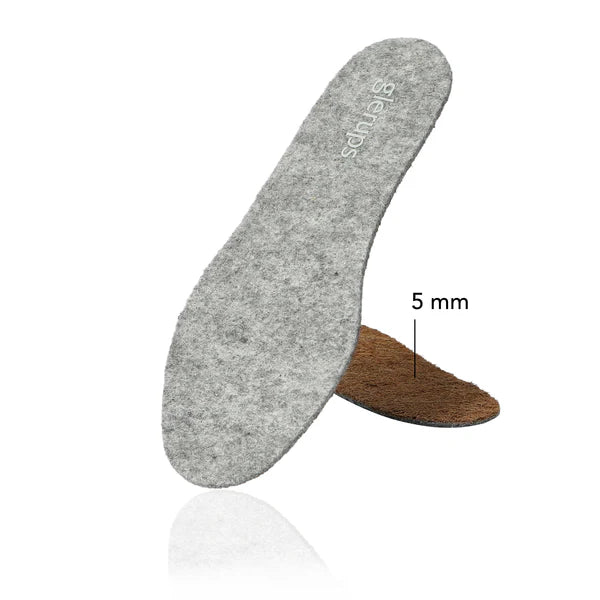 Uldsål - Glerups x Freefoot ED Grå 5mm